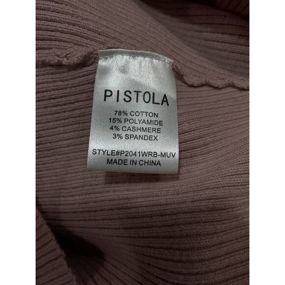 Pistola Denim 'Tiff' Pink Sweetheart Neck Sweater Size L - Picture 5 of 5